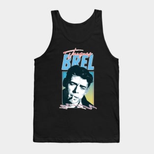 Jacques Brel / Retro Style Fan Design Tank Top